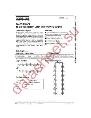 74ACTQ16373SSCX datasheet  